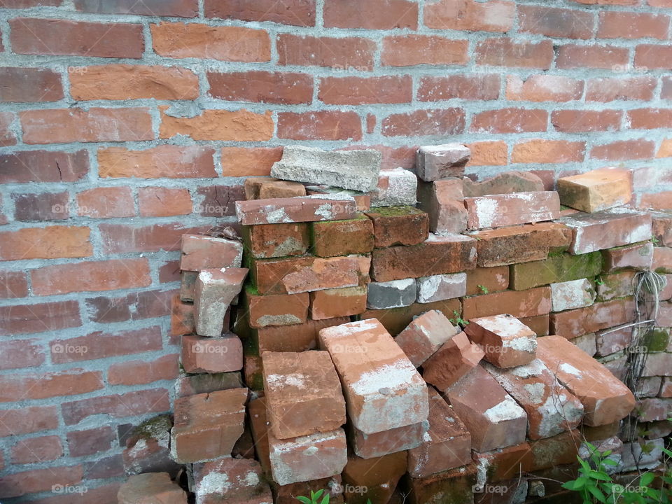 bricks. brick wall