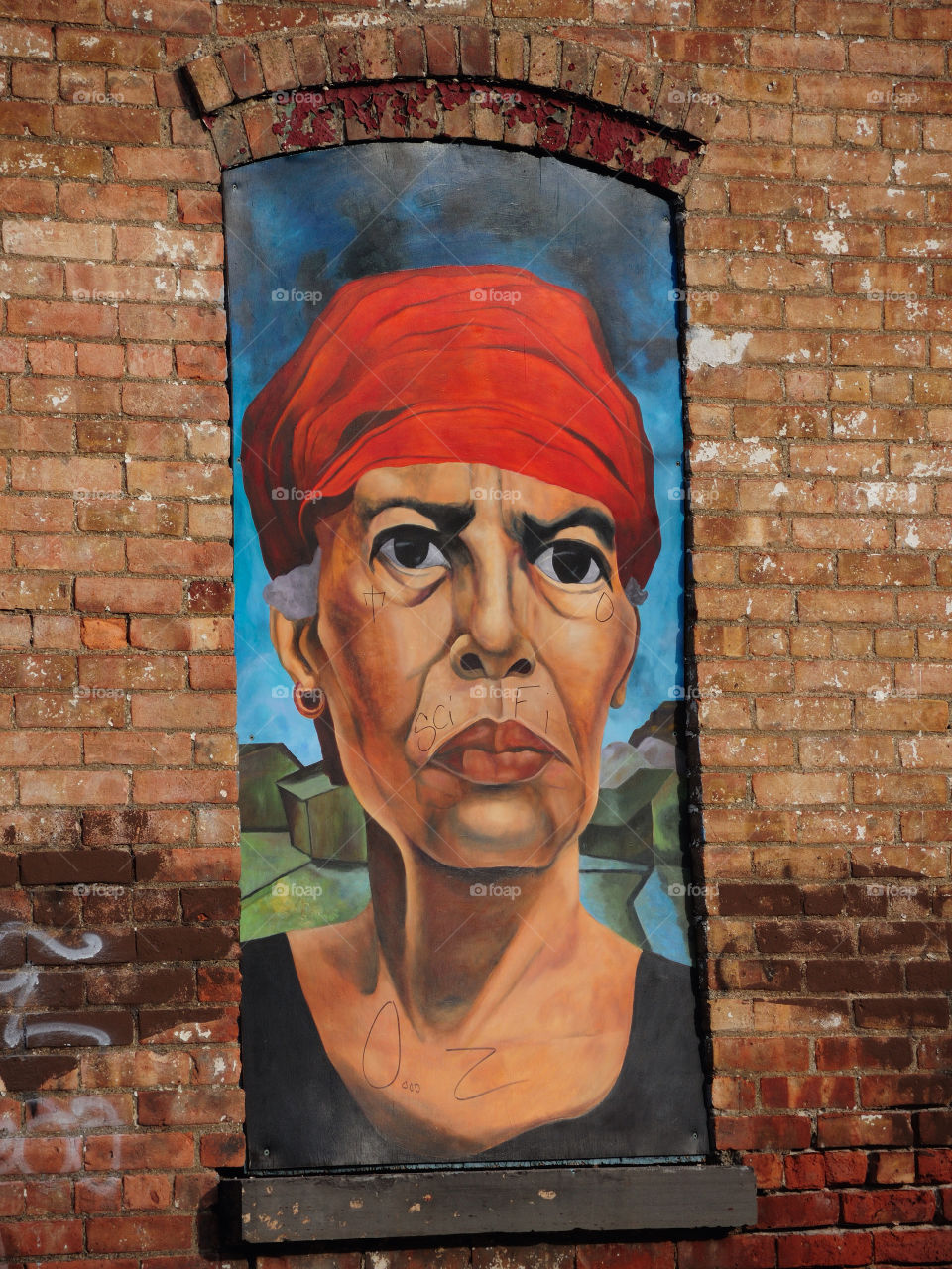 red black art window by delvec