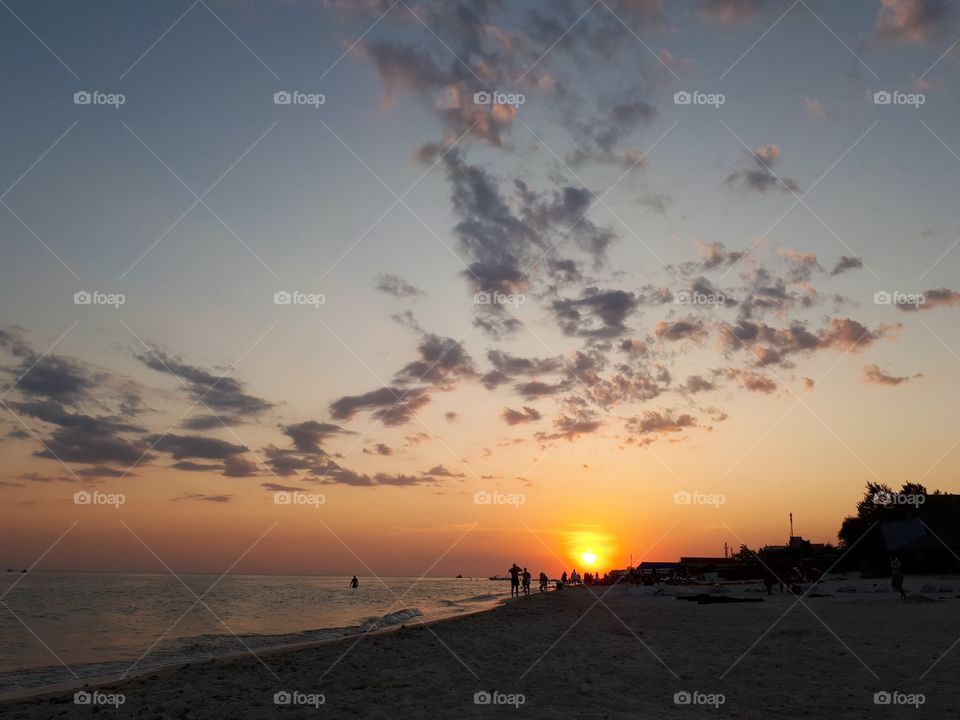 Sunset at the beach