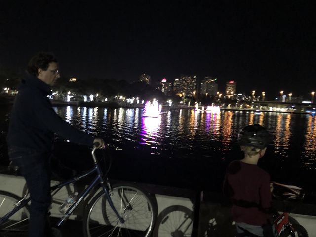 Biking Along the Riverwalk