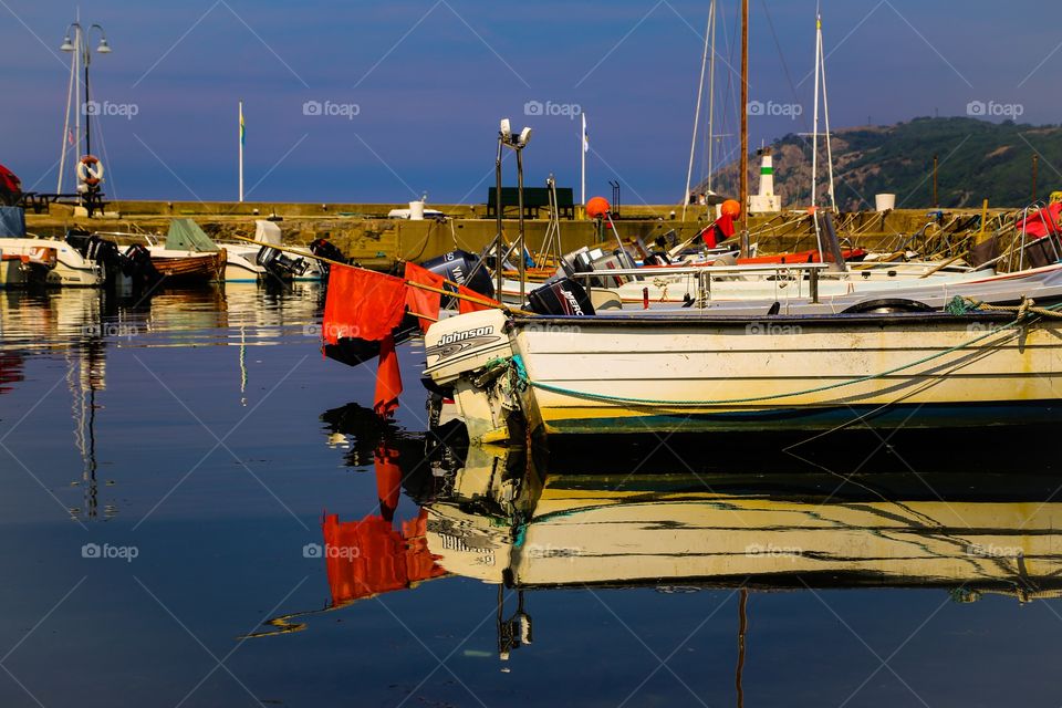 Let's go sailing. Sailing ships in harbor