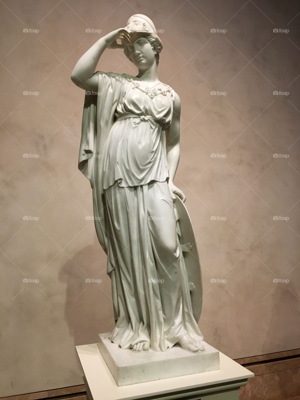 Minerva Marble Statue at The Getty