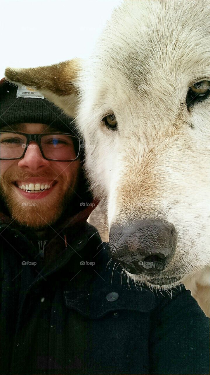Wolf Friend. I visited a wolf farm