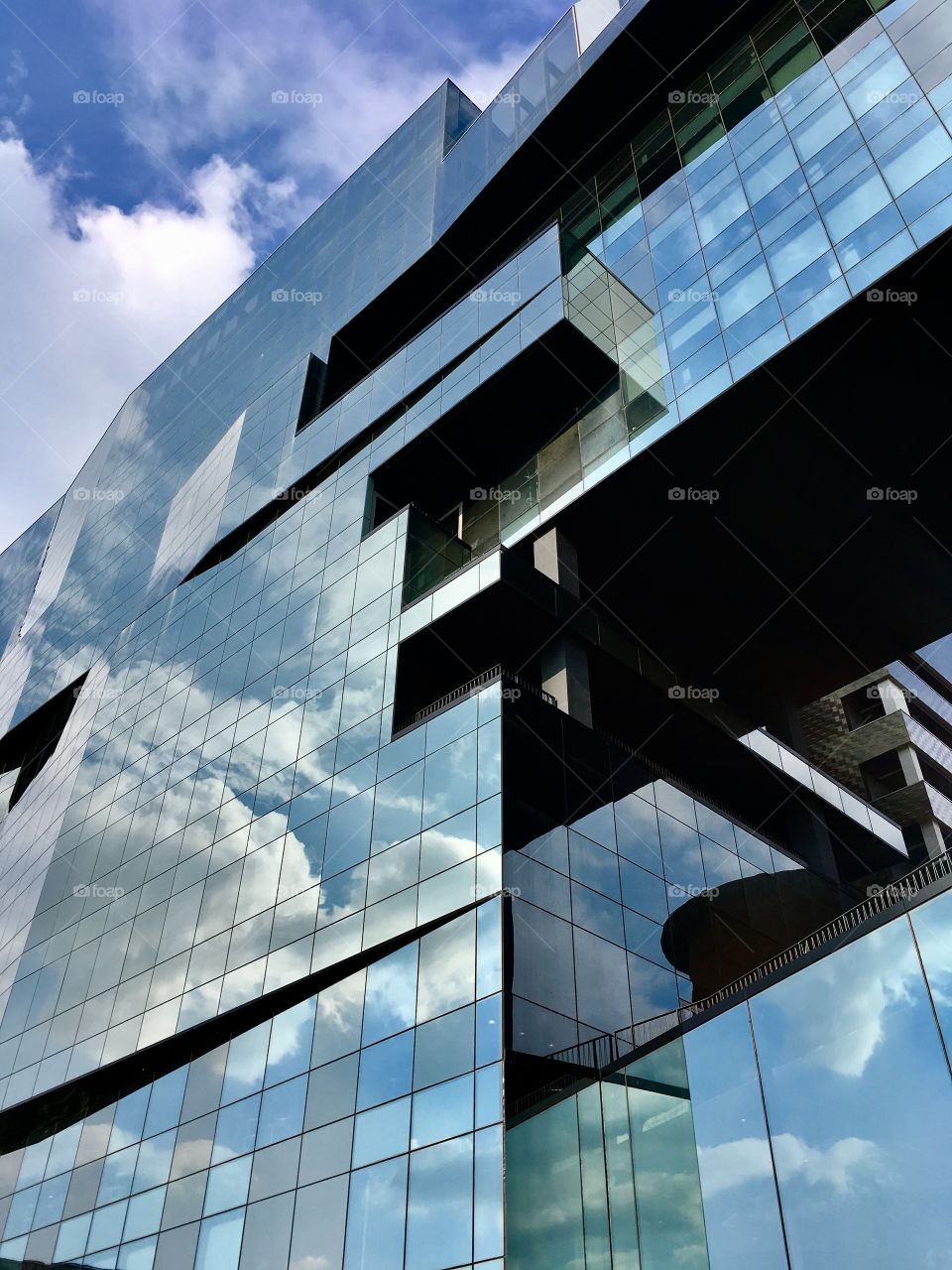 modern architecture in the Tiburtino district of Rome, headquartered of BNL