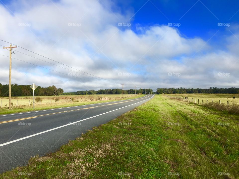 Road, Landscape, Guidance, Field, Grass