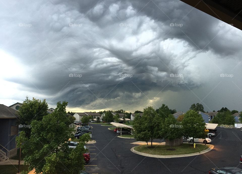 Storm clouds over Lansing. Storm clouds over Lansing