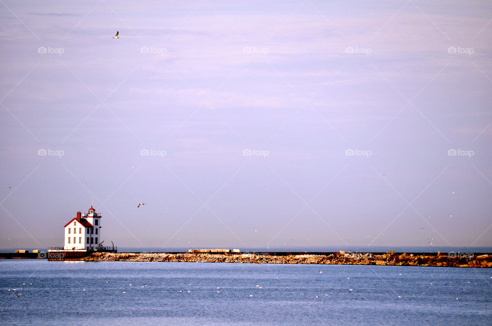 bank lighthouse lake erie ohio by refocusphoto