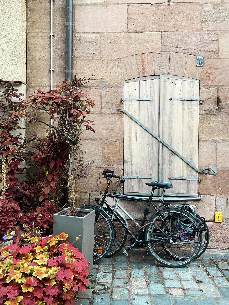 Bicycles in old town 