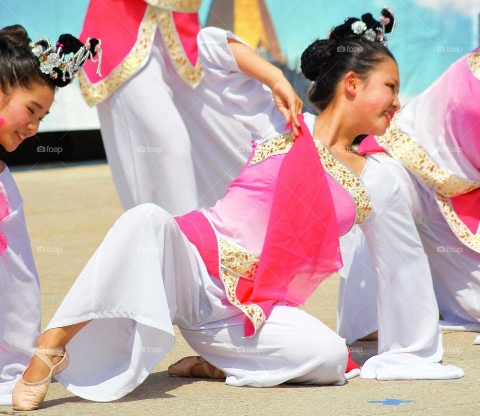 Asian Traditional Dancer. Asian American Heritage Festival held at the Kensico Dam Plaza in Valhalla, New York on May 30, 2015.