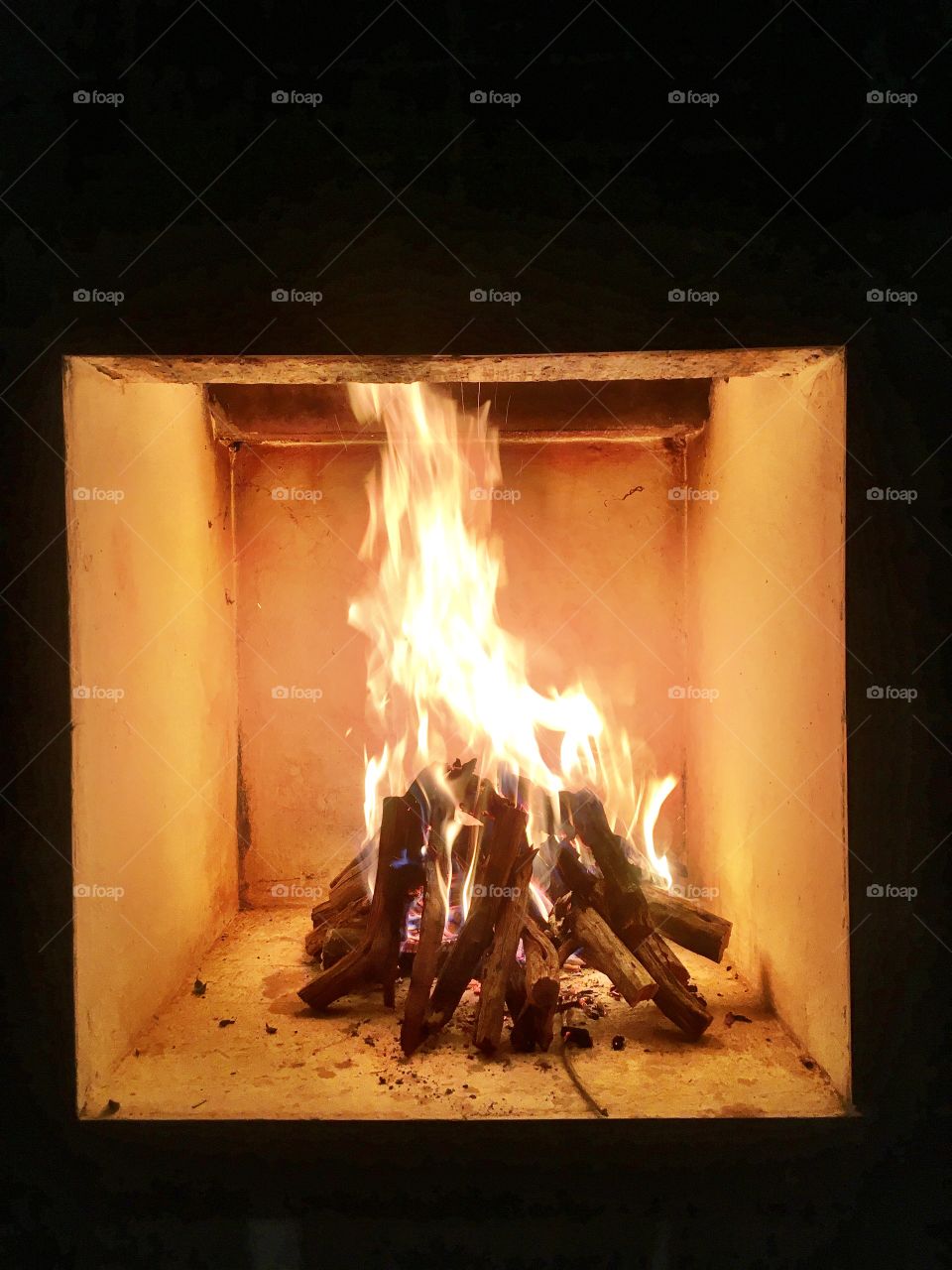 Warm hearty fire