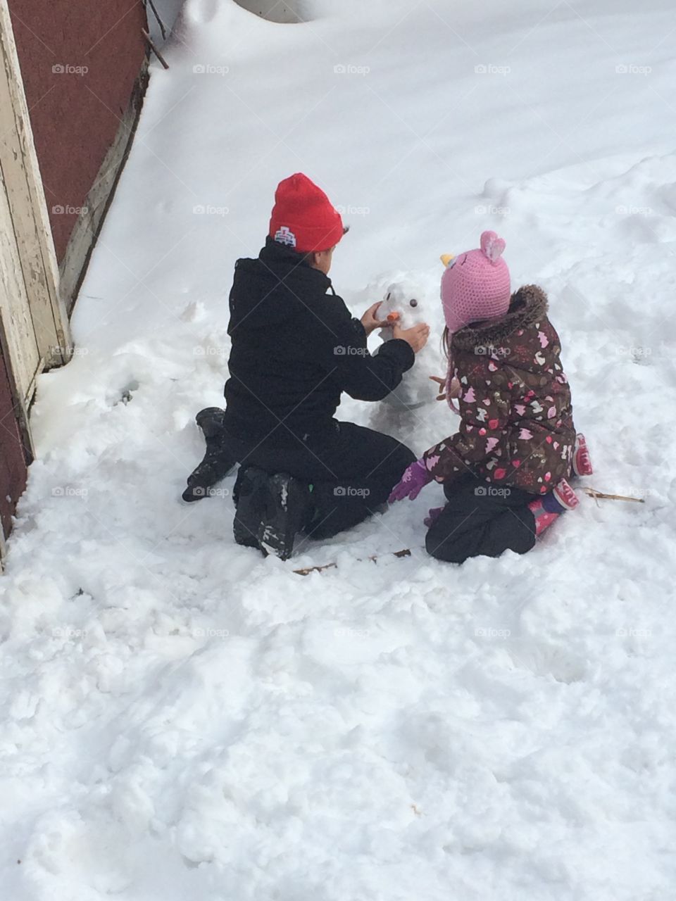 Let's build a snowman 