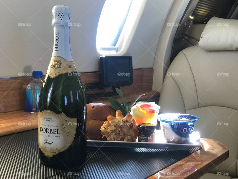 Travel with style.  Private plane.