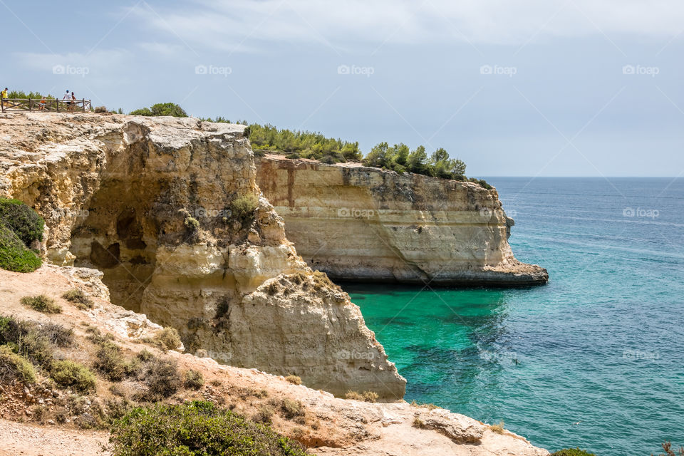 Cliffs at Benagil, Algarve, Portugal