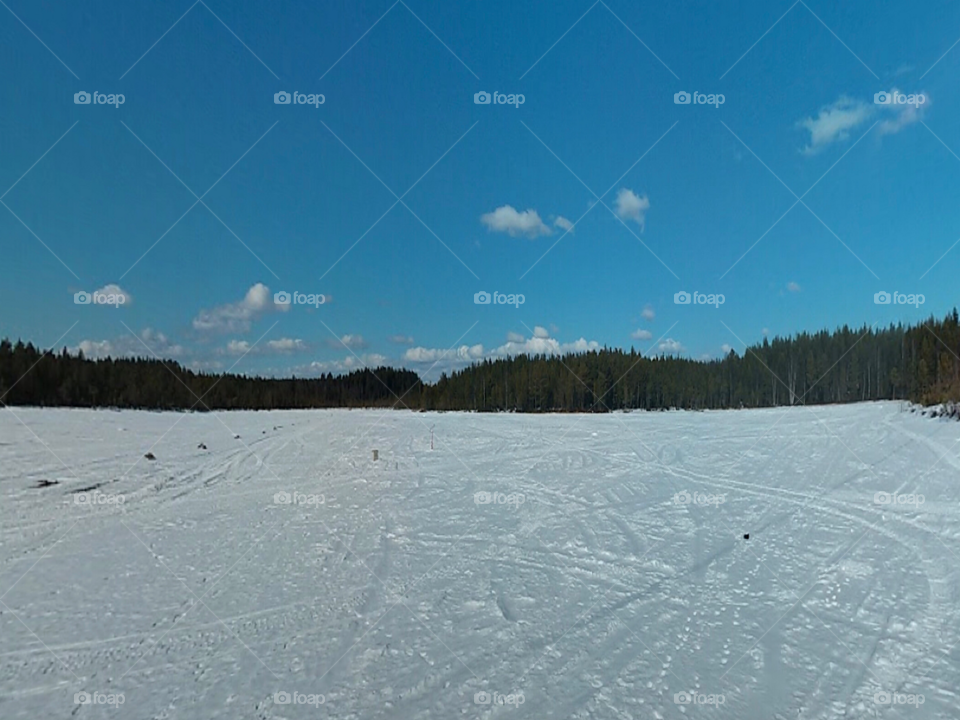 Beautiful Snow Fields in Switzerland