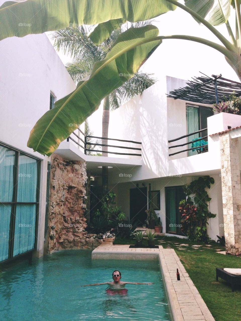 Tropical pool paradise