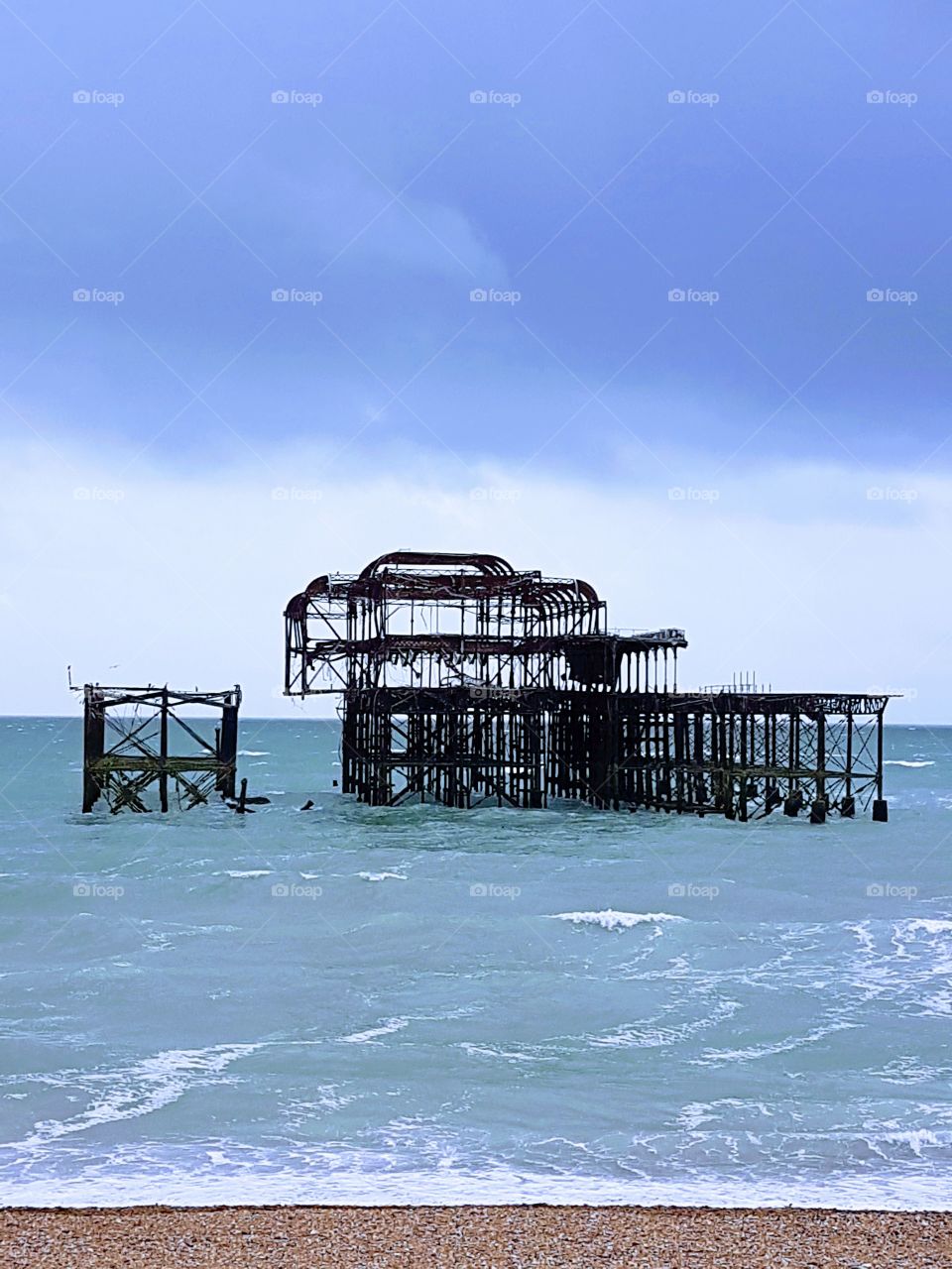 Abandoned pier. Brighton, UK...