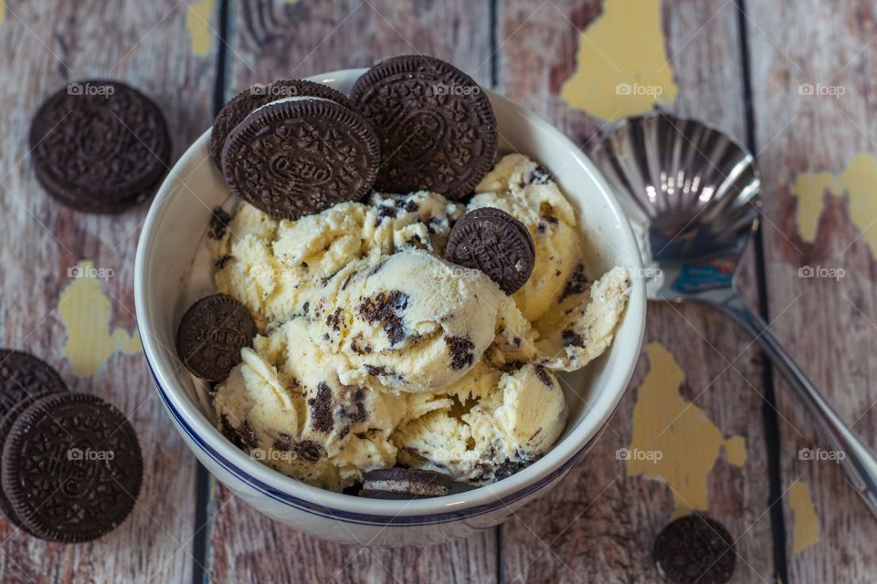 Oreos and ice cream