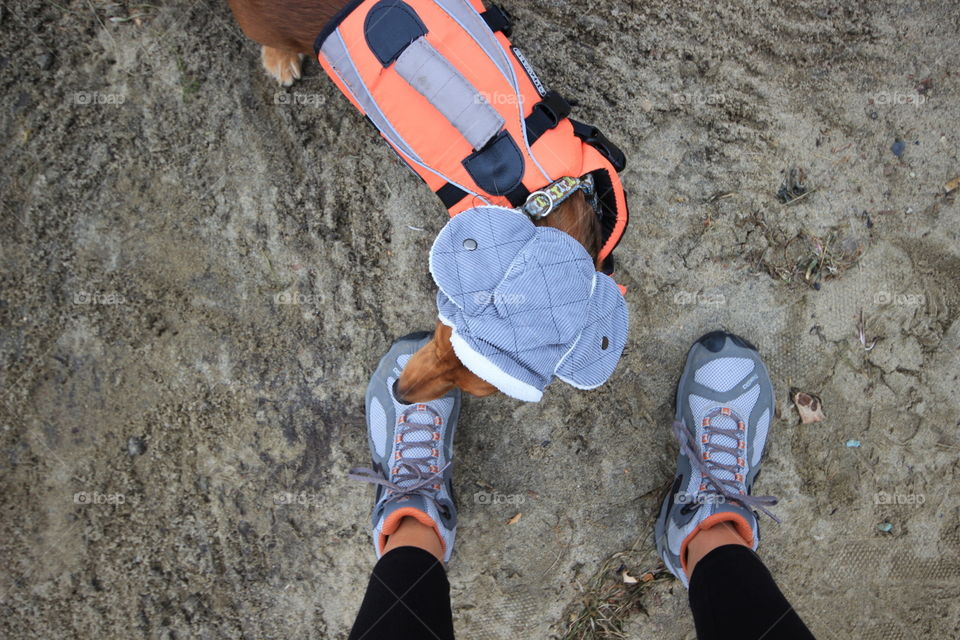 all geared up for a hike