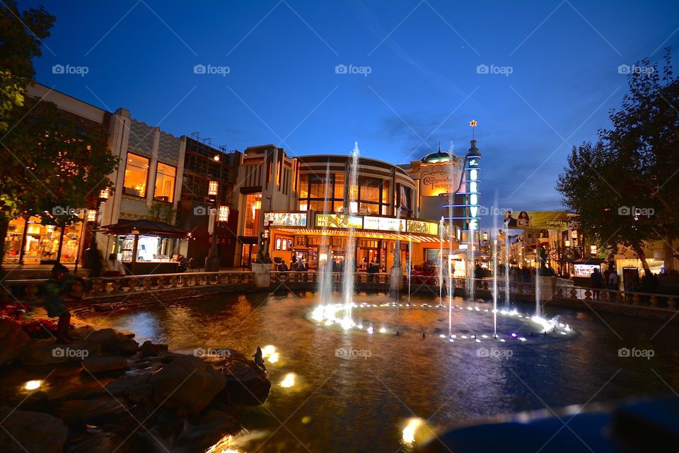 Evening shopping at The Grove  in Los Angeles - California 