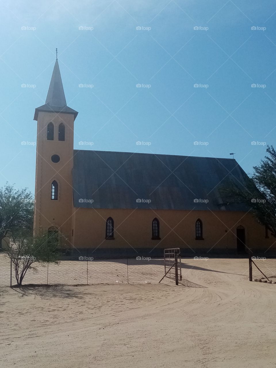 First church build by the missionaries
In Namibia when it was a German colony