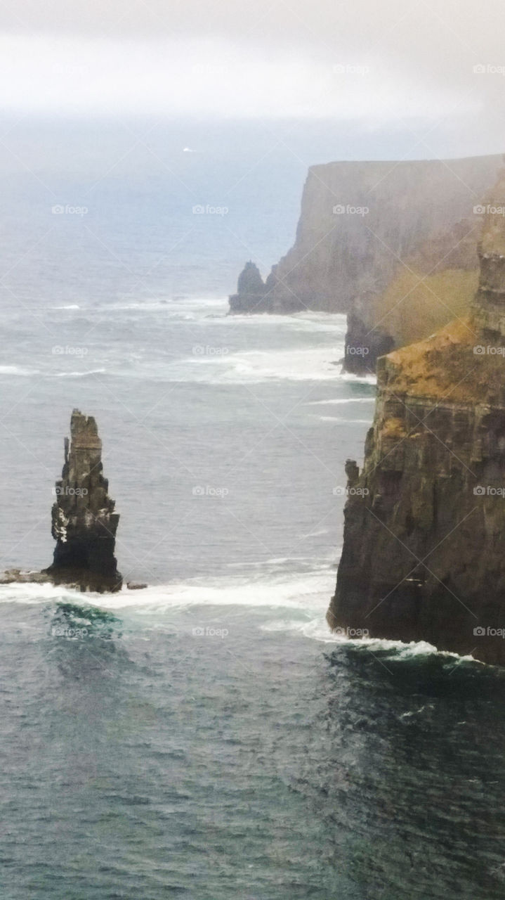 Cold Misty day at Cliffs of Moher