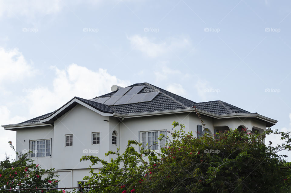 Solar Panel On Rooftop