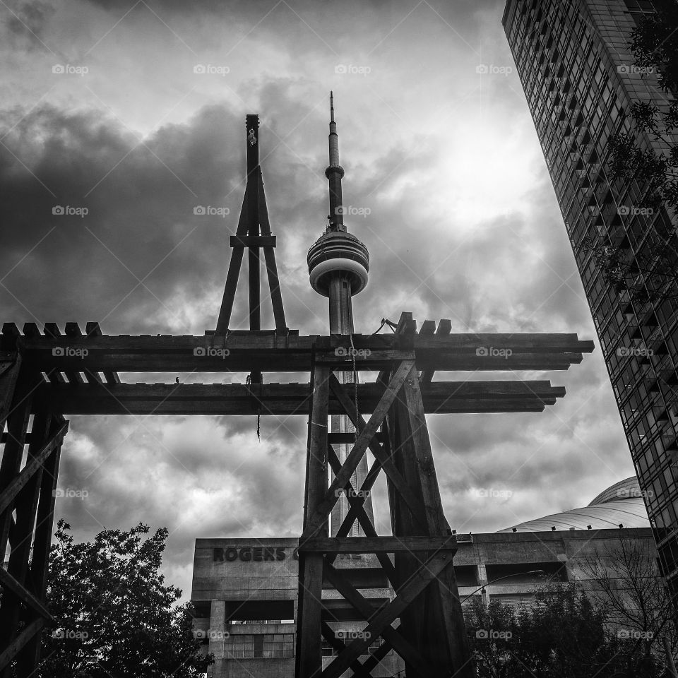 Black and white architecture