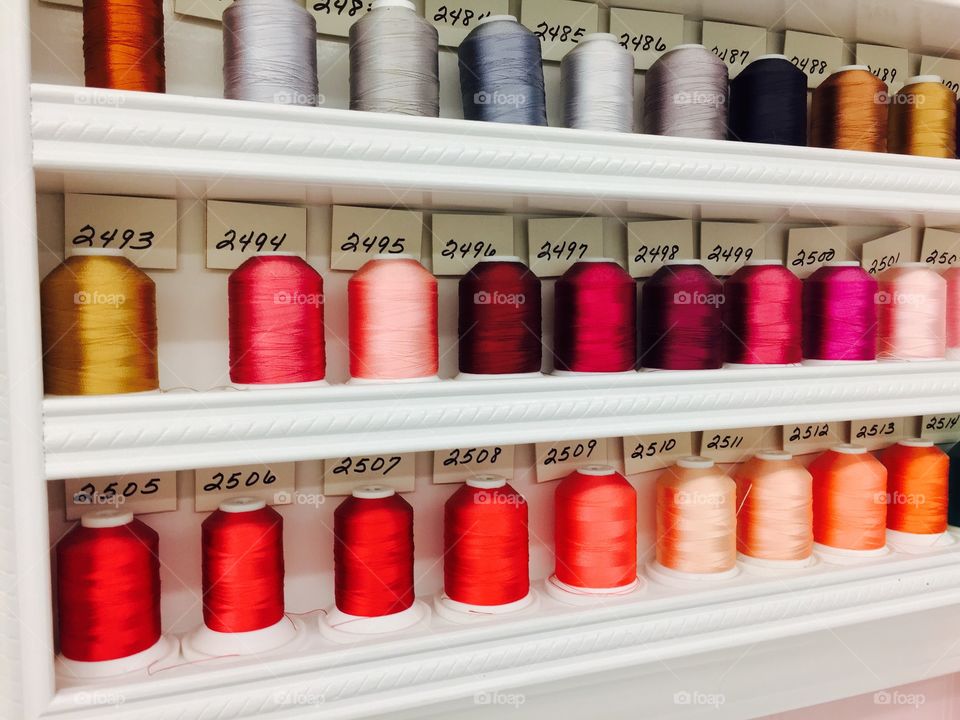 Personal collection of thread
