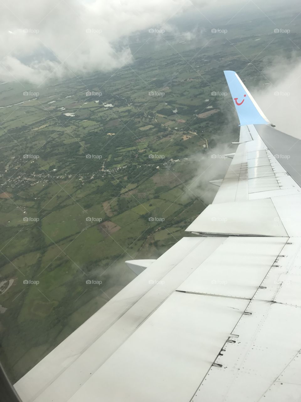 Flying into Santo Domingo