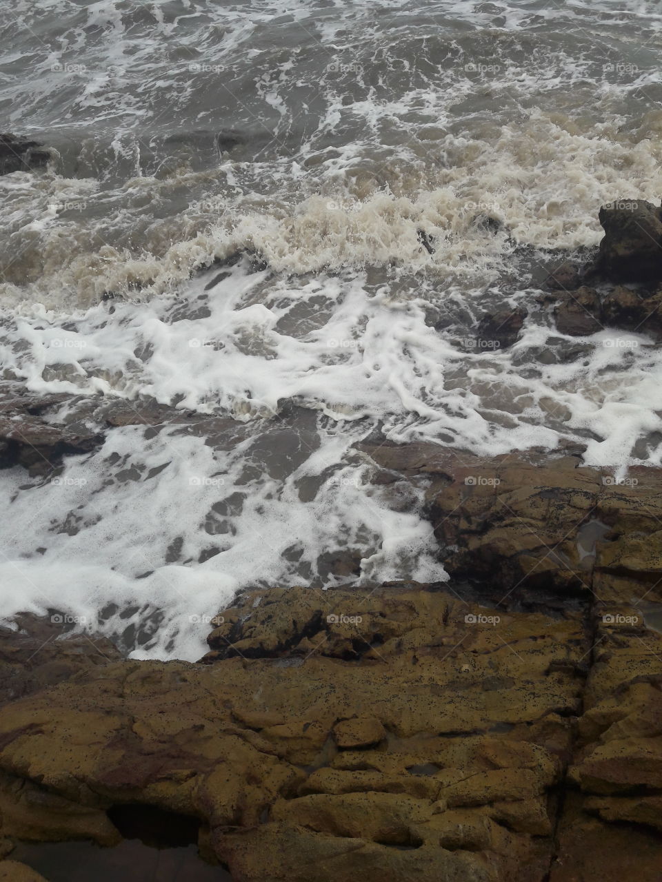 Water, No Person, Seashore, Rock, Landscape