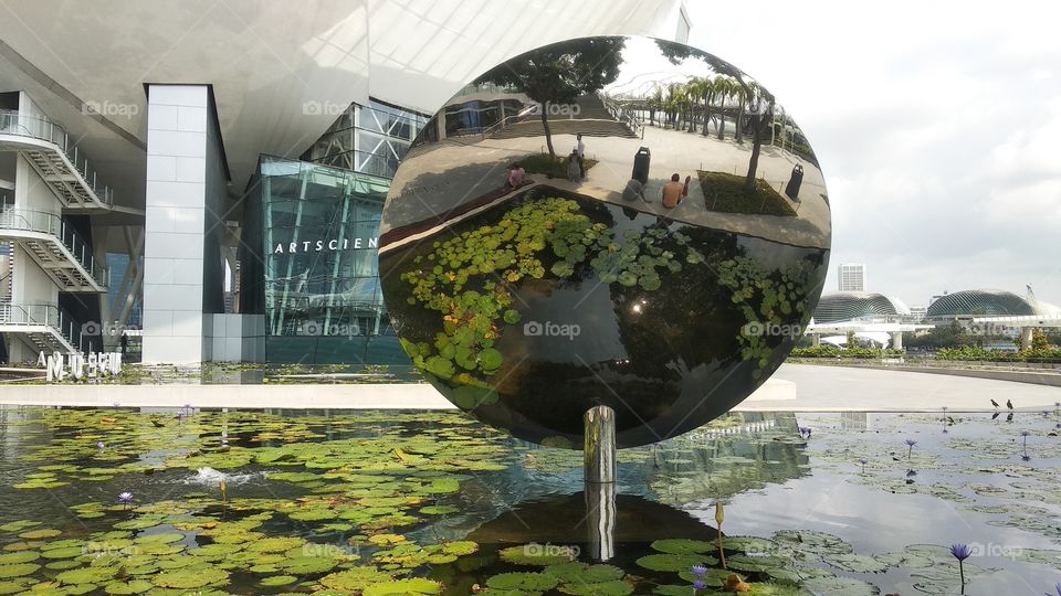 science art museum reflection singspore