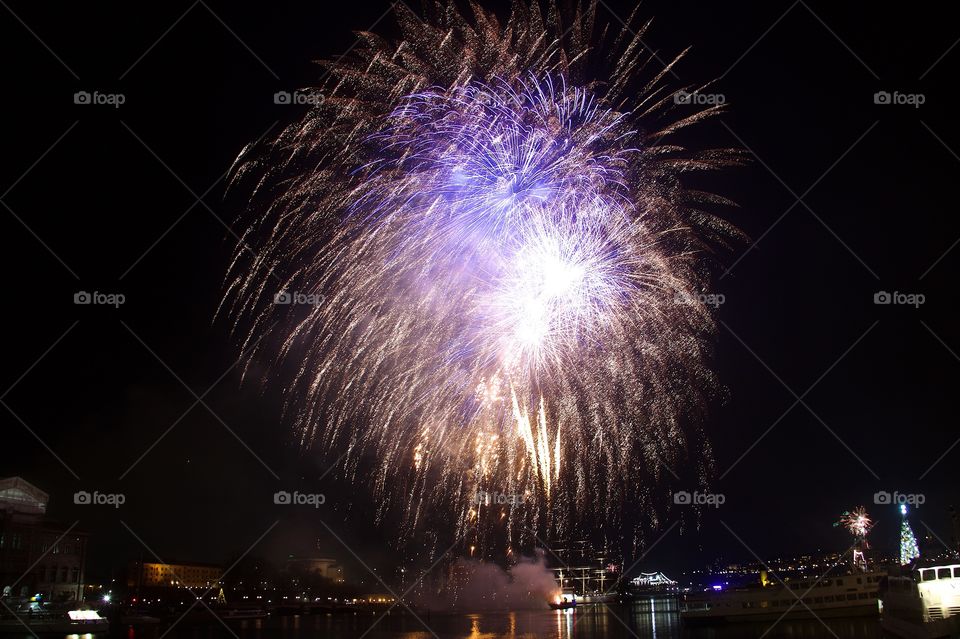 Happy new year 
firework, Stockholm, Sweden 