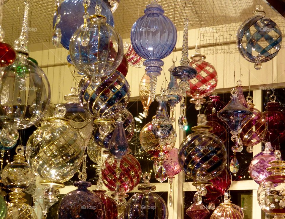 Glass ornaments 