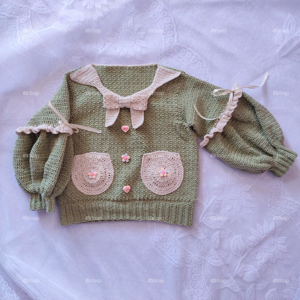 beautiful jiji Pullover. created by amazing crochet Pattern designer Ms. Berna