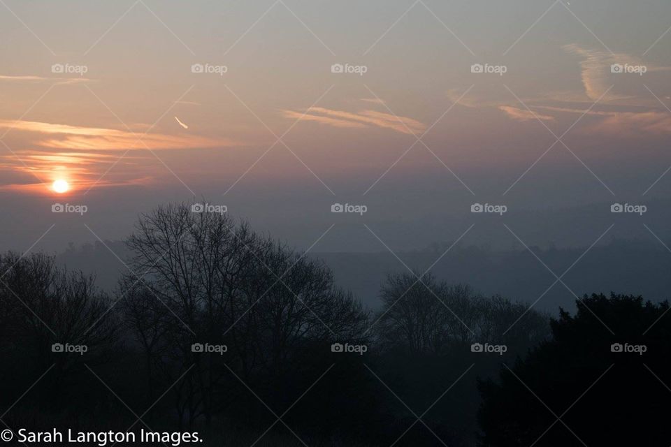 Sunrise at Newlands Corner, Surrey 