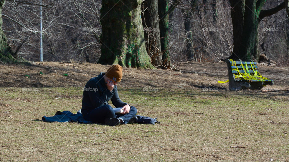 man reading