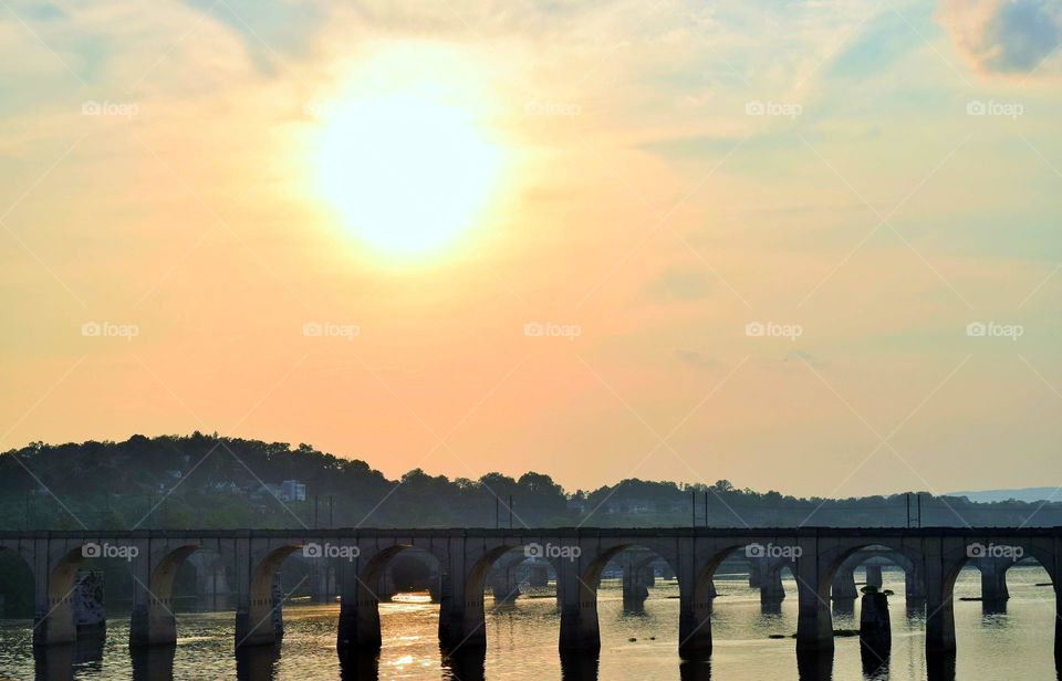 Sunset over Bridge