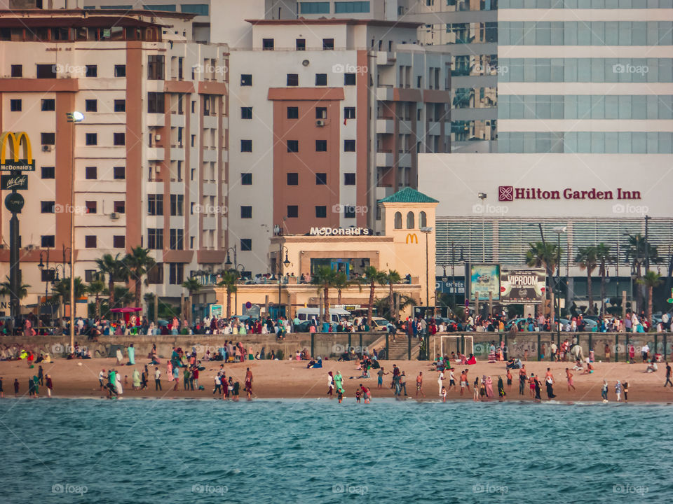 la playa Tanger, marruecos