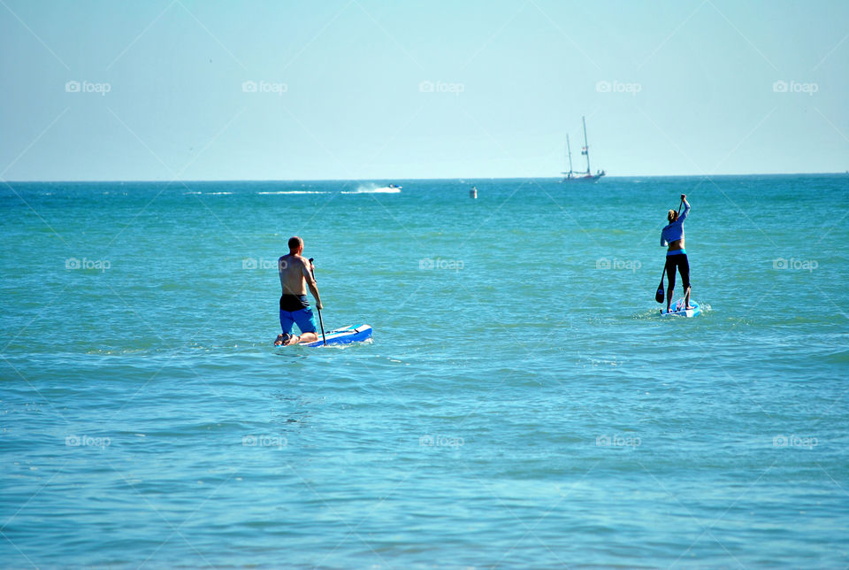 Paddle boarding