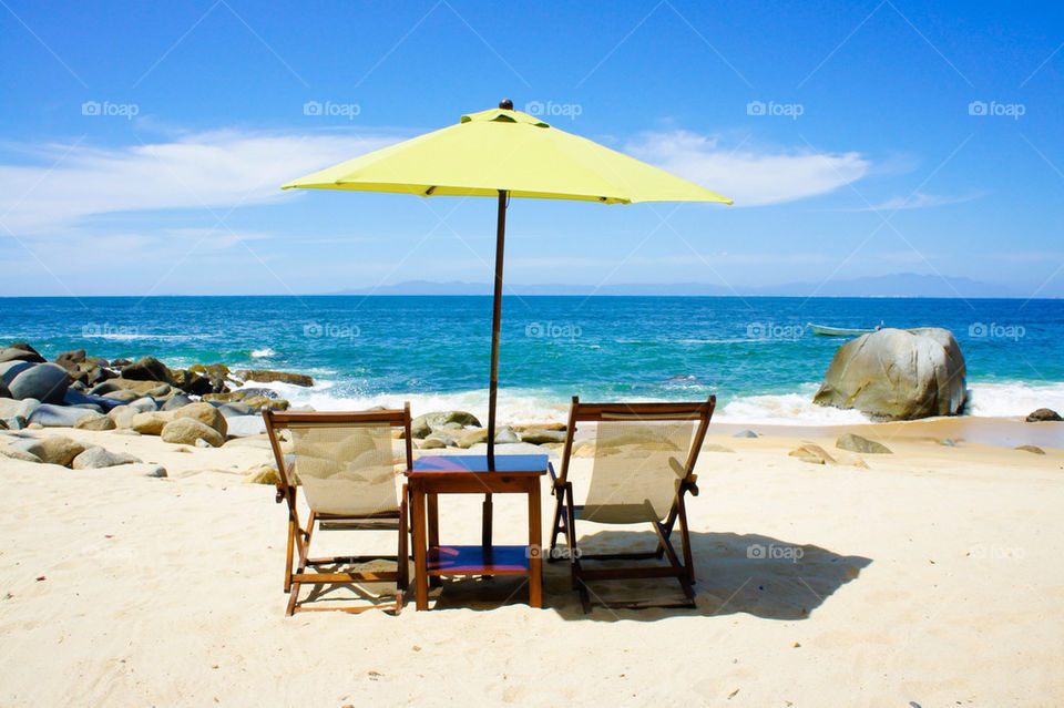 beach ocean nature table by kbuntu