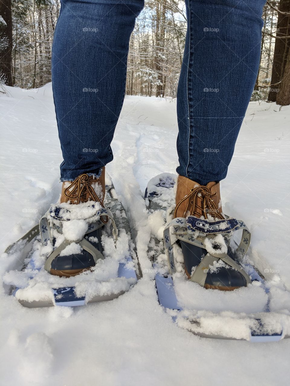 snowshoeing