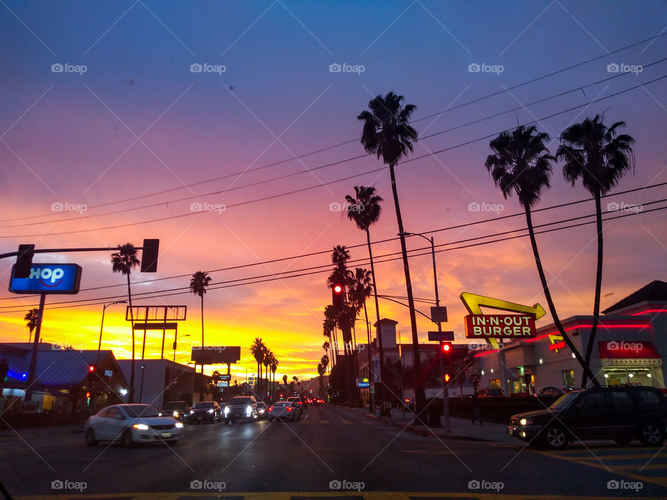 Sunset on Sunset Blvd