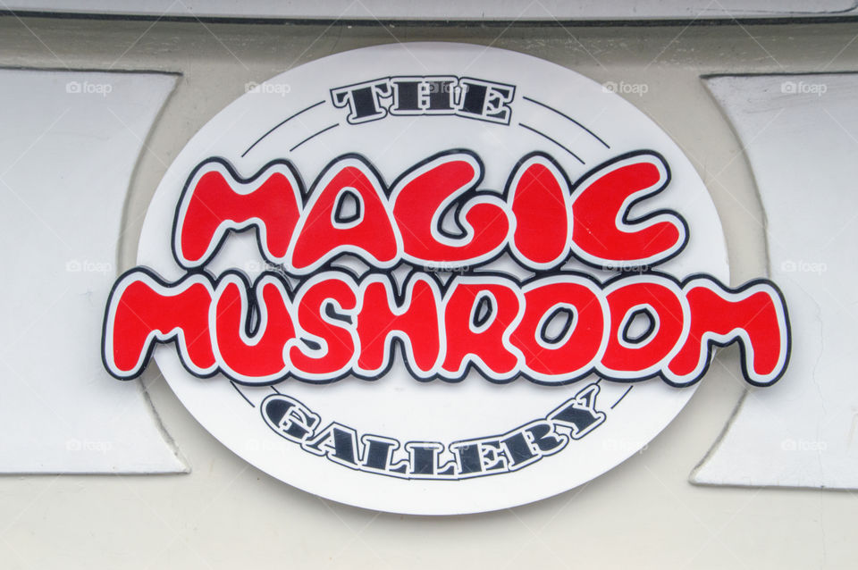 Billboard Of The Magic Mushroom Gallery At Amsterdam The Netherlands 2018