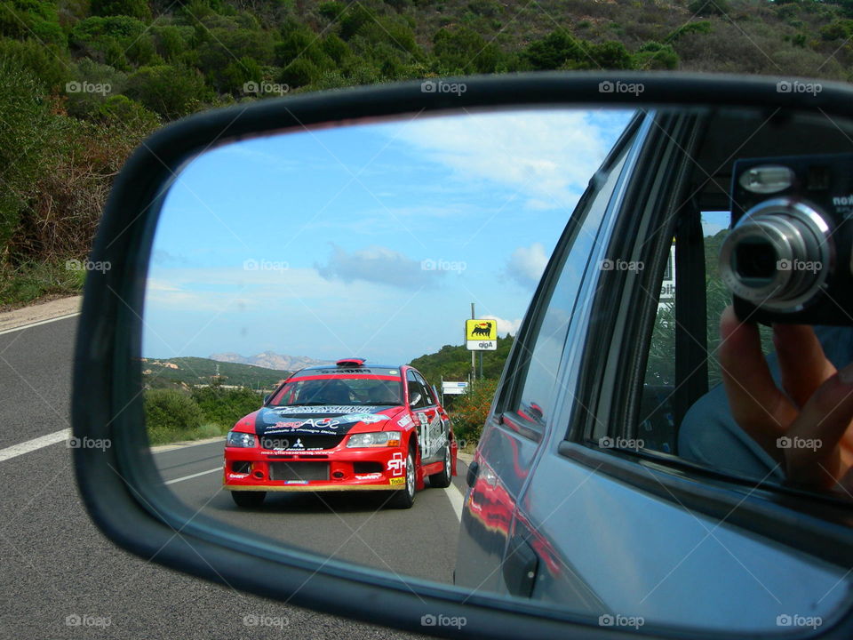 pov of mirror screen