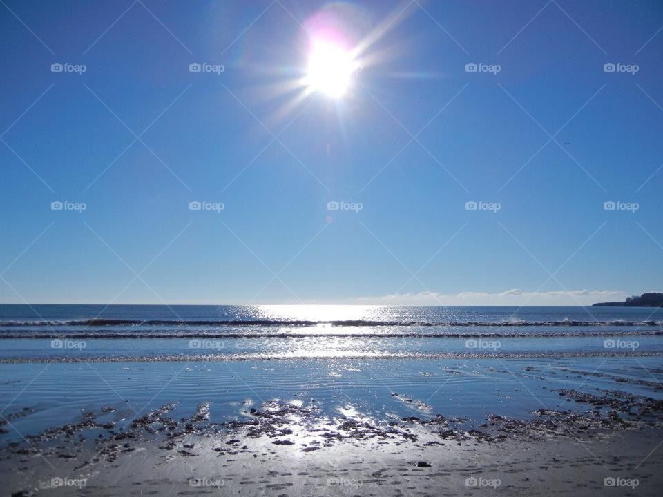 sun and the ocean