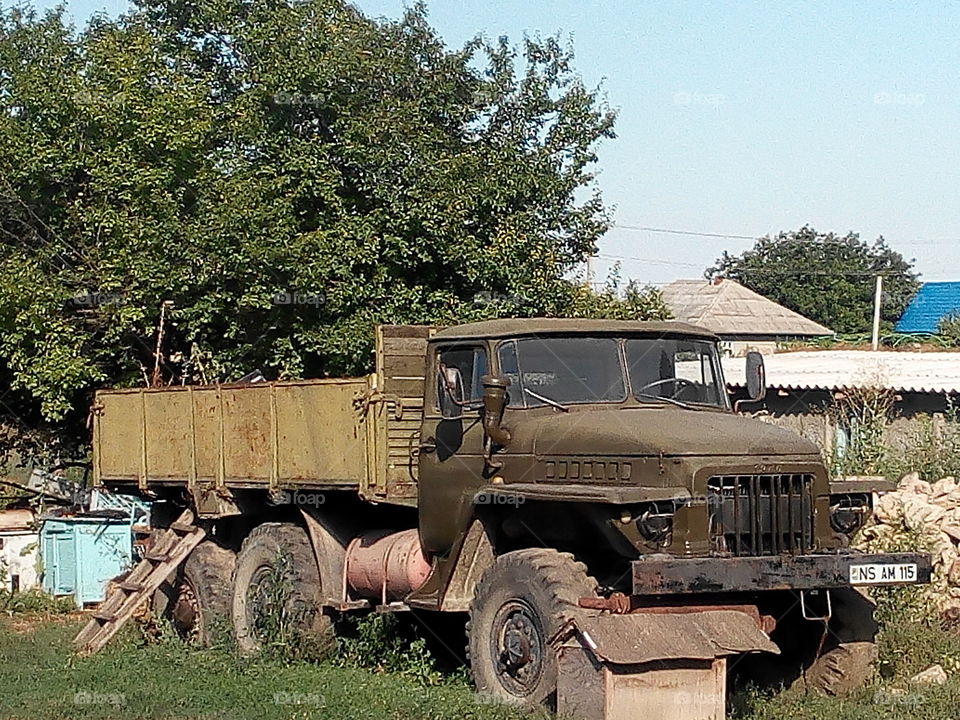 Vehicle, Transportation System, Truck, No Person, War