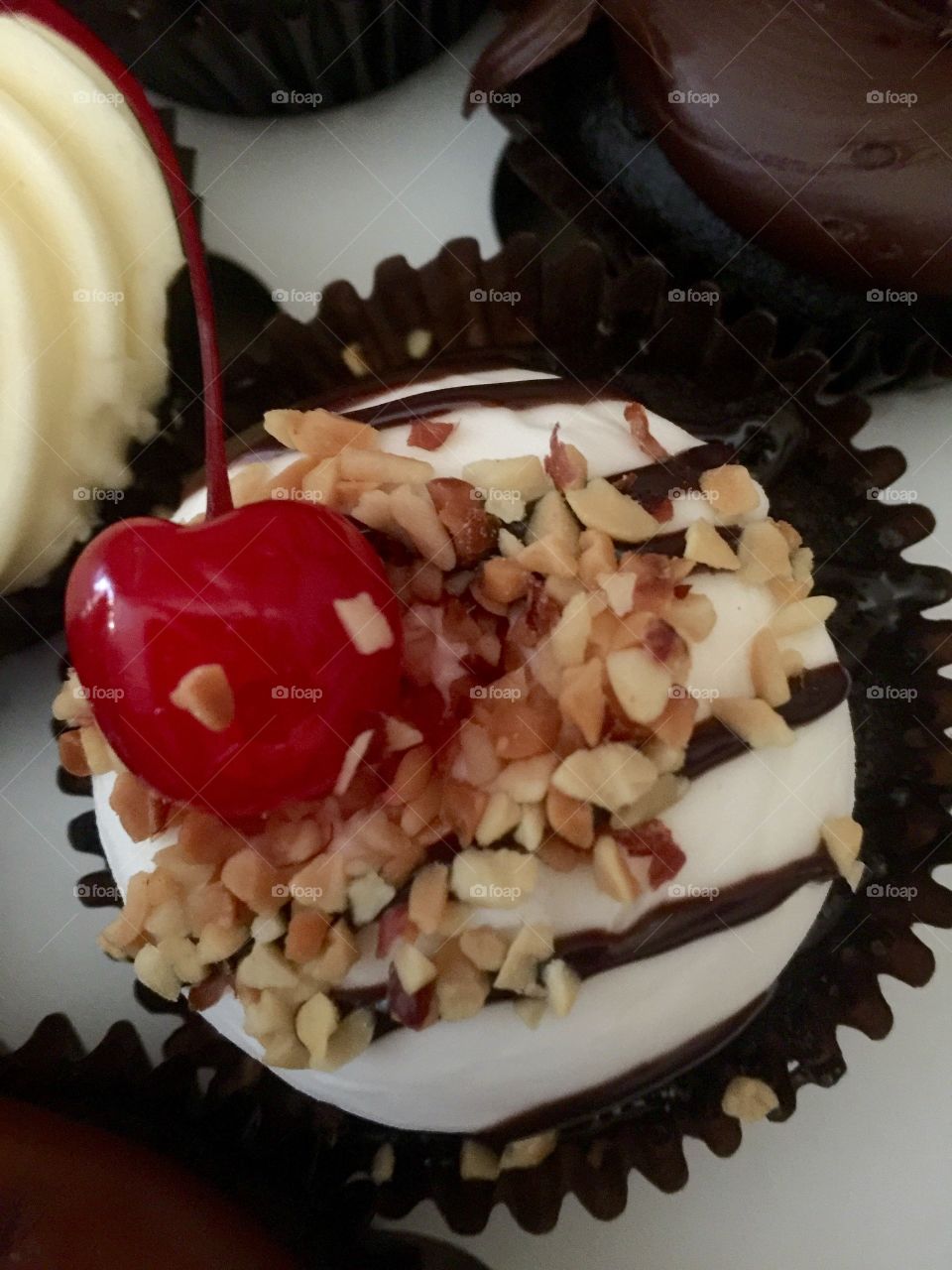 Cherry on a cupcake