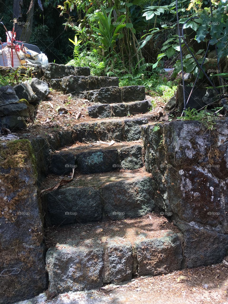 Stonework stairs