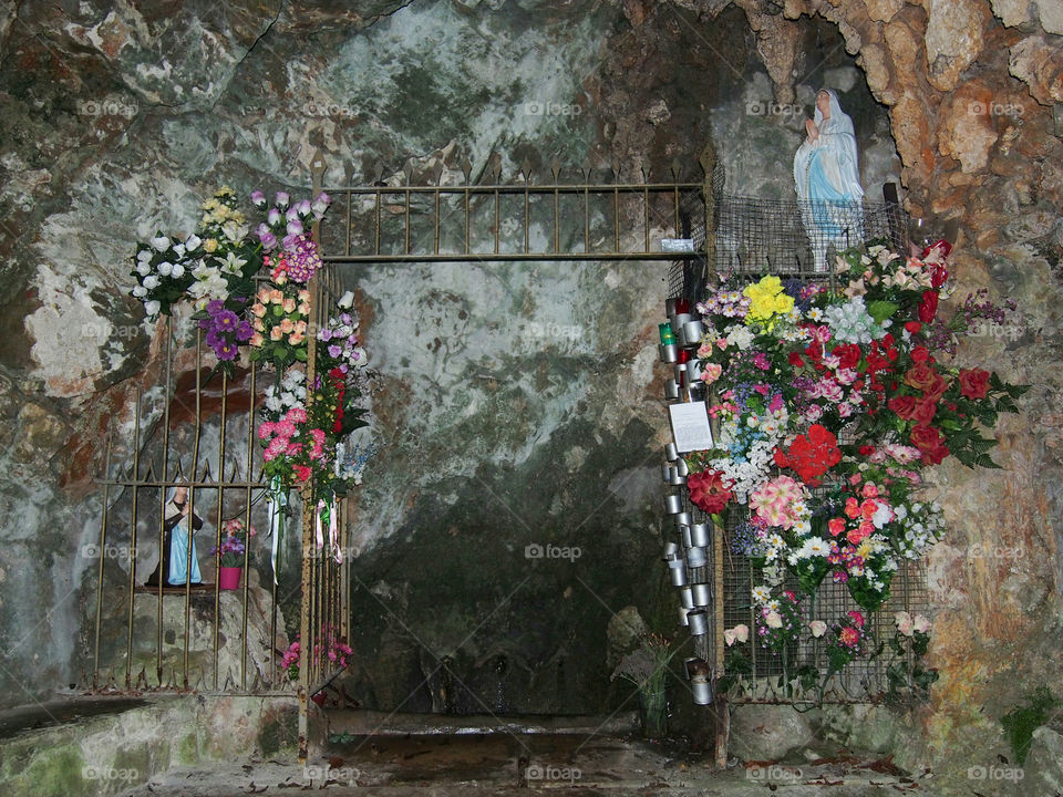 Sanctuary to the virgin mary in the cave