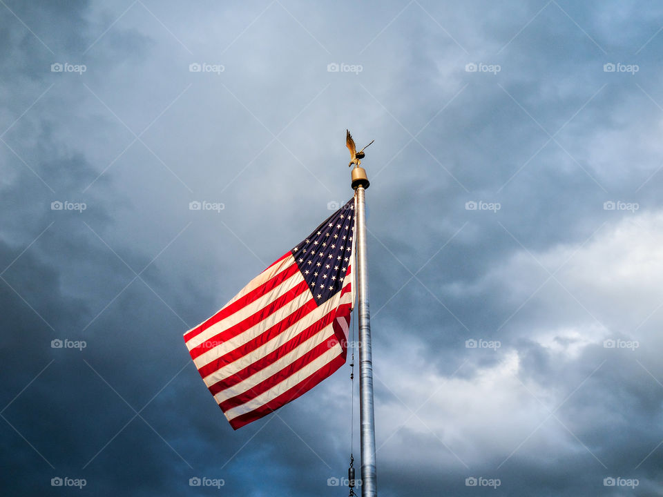 Flag through the storm